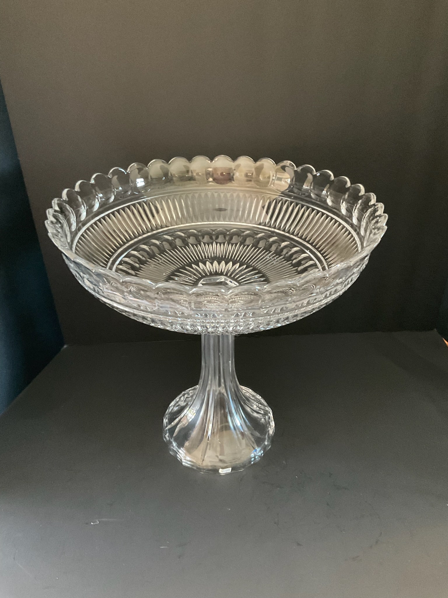 Antique Flint Glass Centerpiece Bowl (1 of 10)