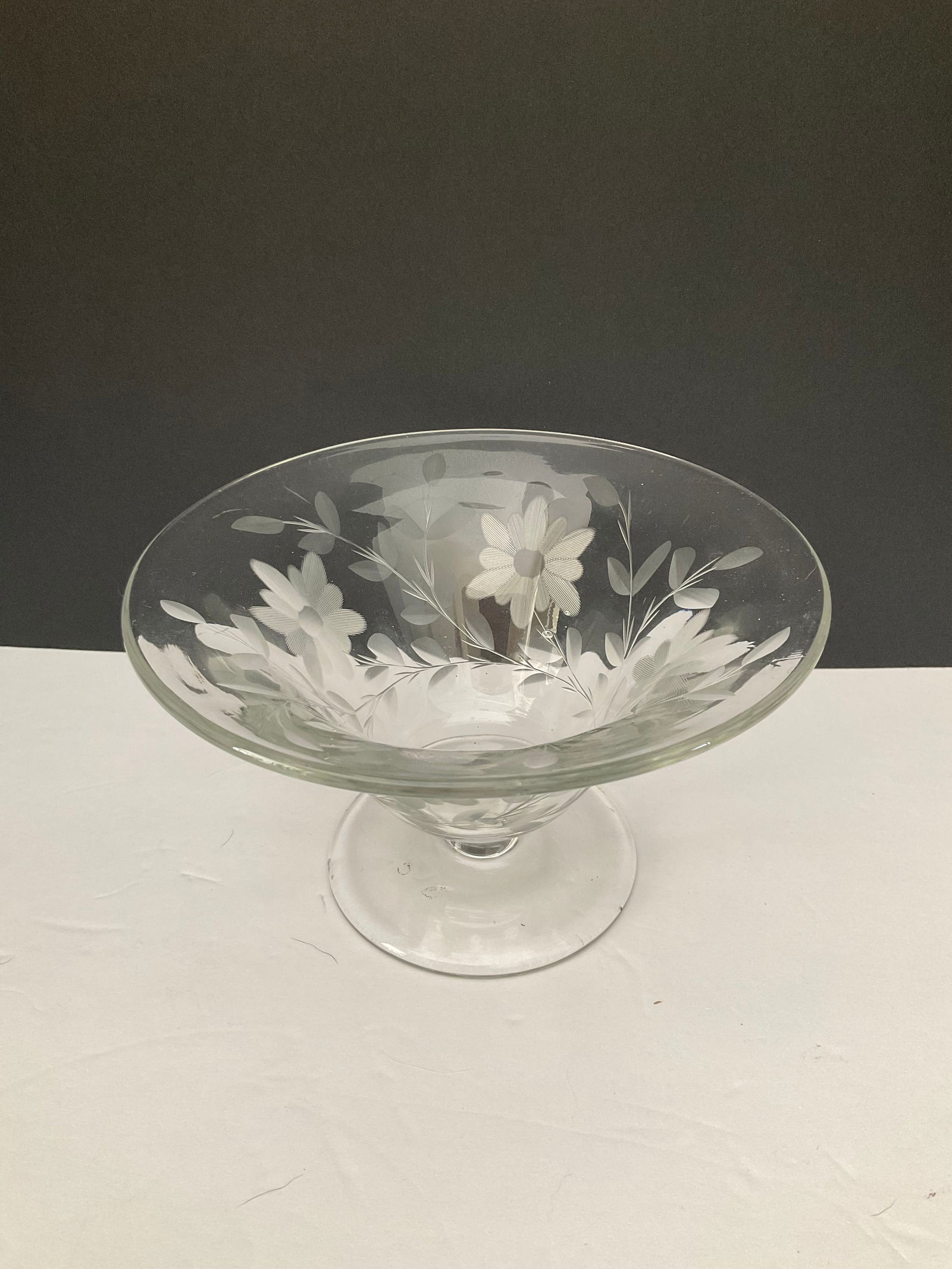 Antique Crystal Compote Glass Dish (1 of 6)