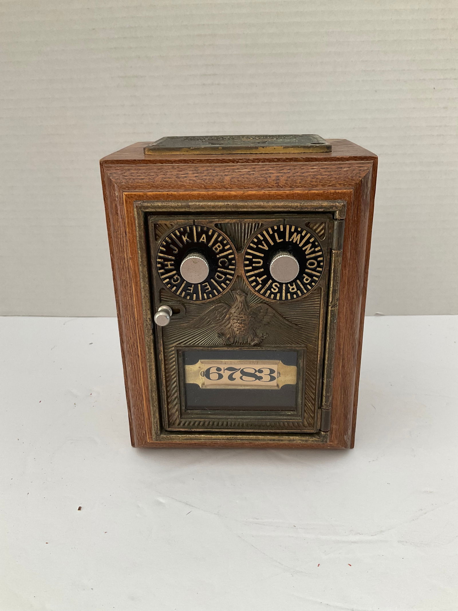 Antique Post Office Box made into a Bank (1 of 6)