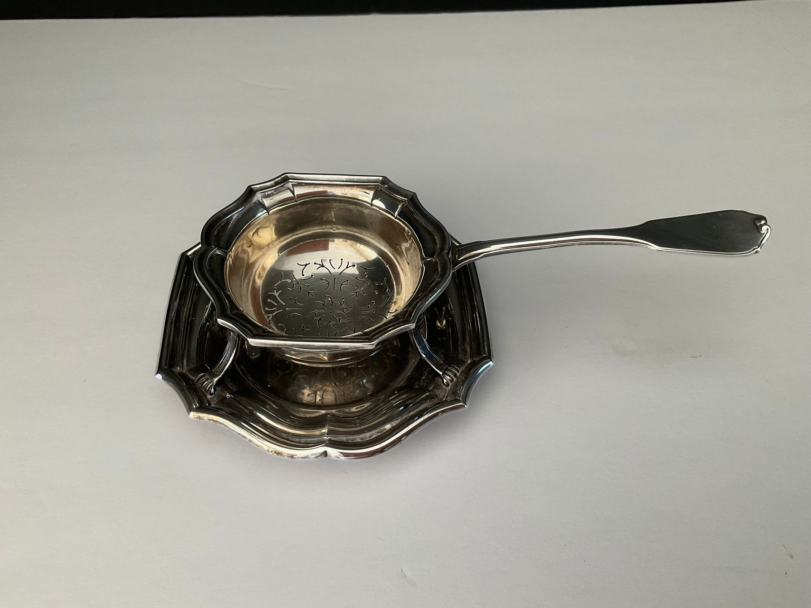 Antique Sterling Silver Tea Strainer (1 of 5)