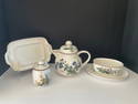 Villeroy & Boch Four Pieces Including, Teapot, Mustard Pot, Butter Dish Base and Gravy Boat