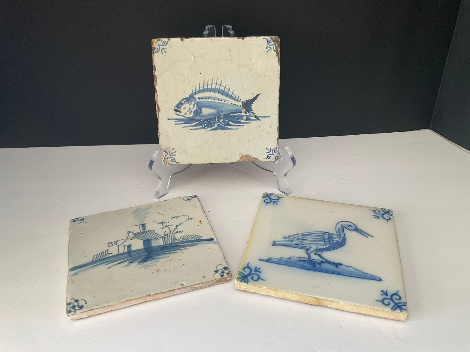 Three Antique Delft Tiles (1 of 7)
