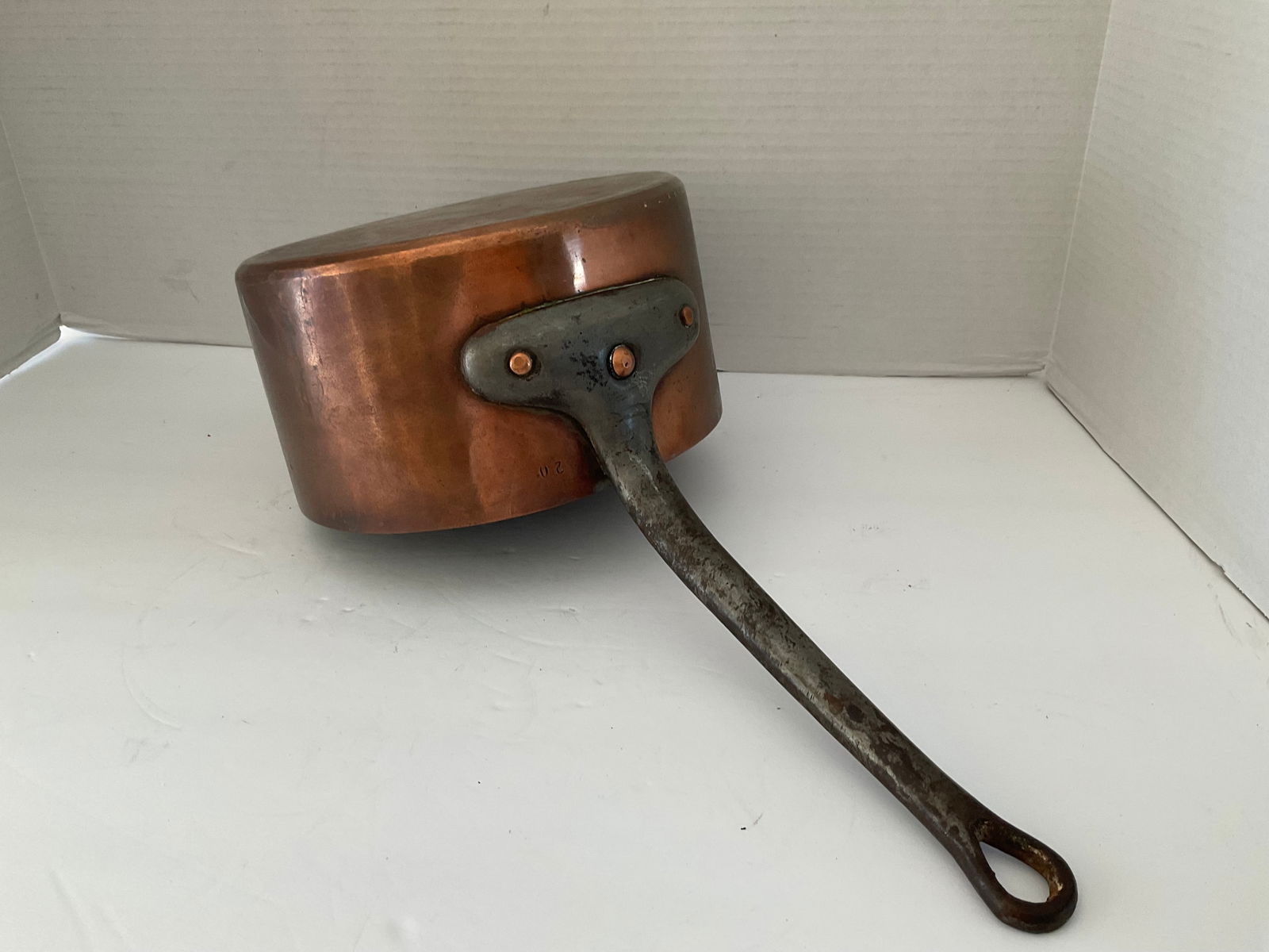 Copper Antique Sauce Pan with Tin Lining (1 of 5)