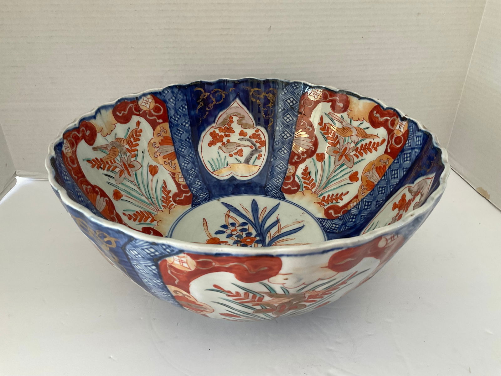 19th Century Imari Punch Bowl (1 of 9)
