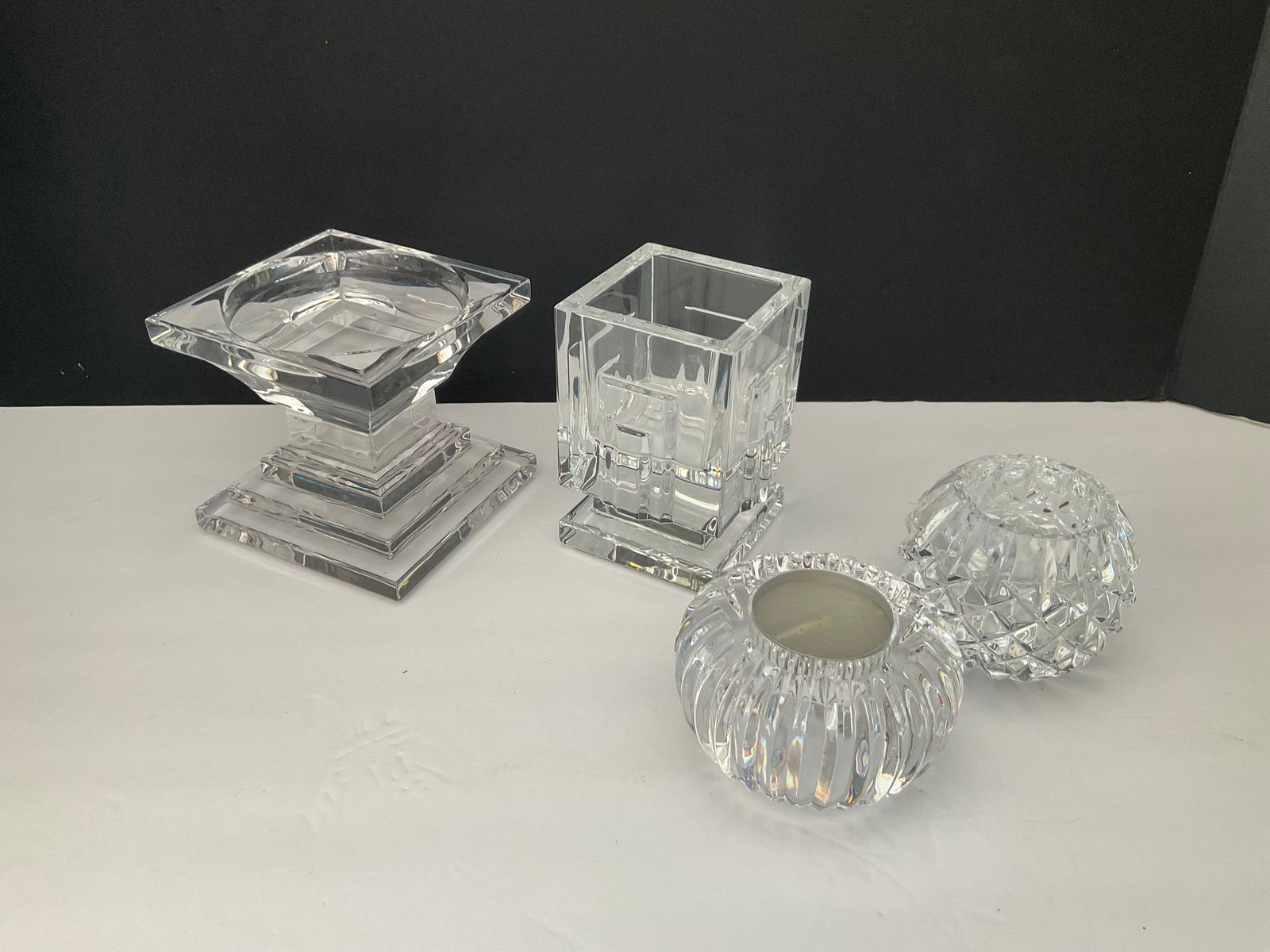 Collection of Four Waterford Votive Holders (1 of 5)