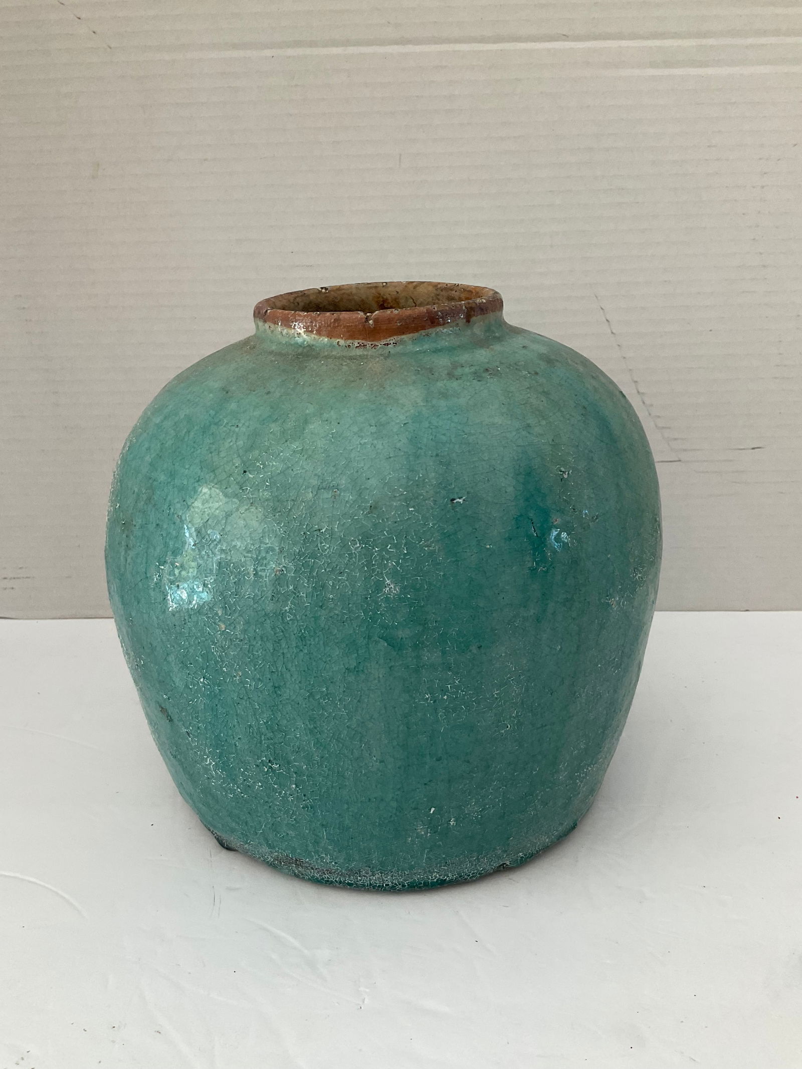 Late 19th CenturyChinese Pottery Jar (1 of 8)