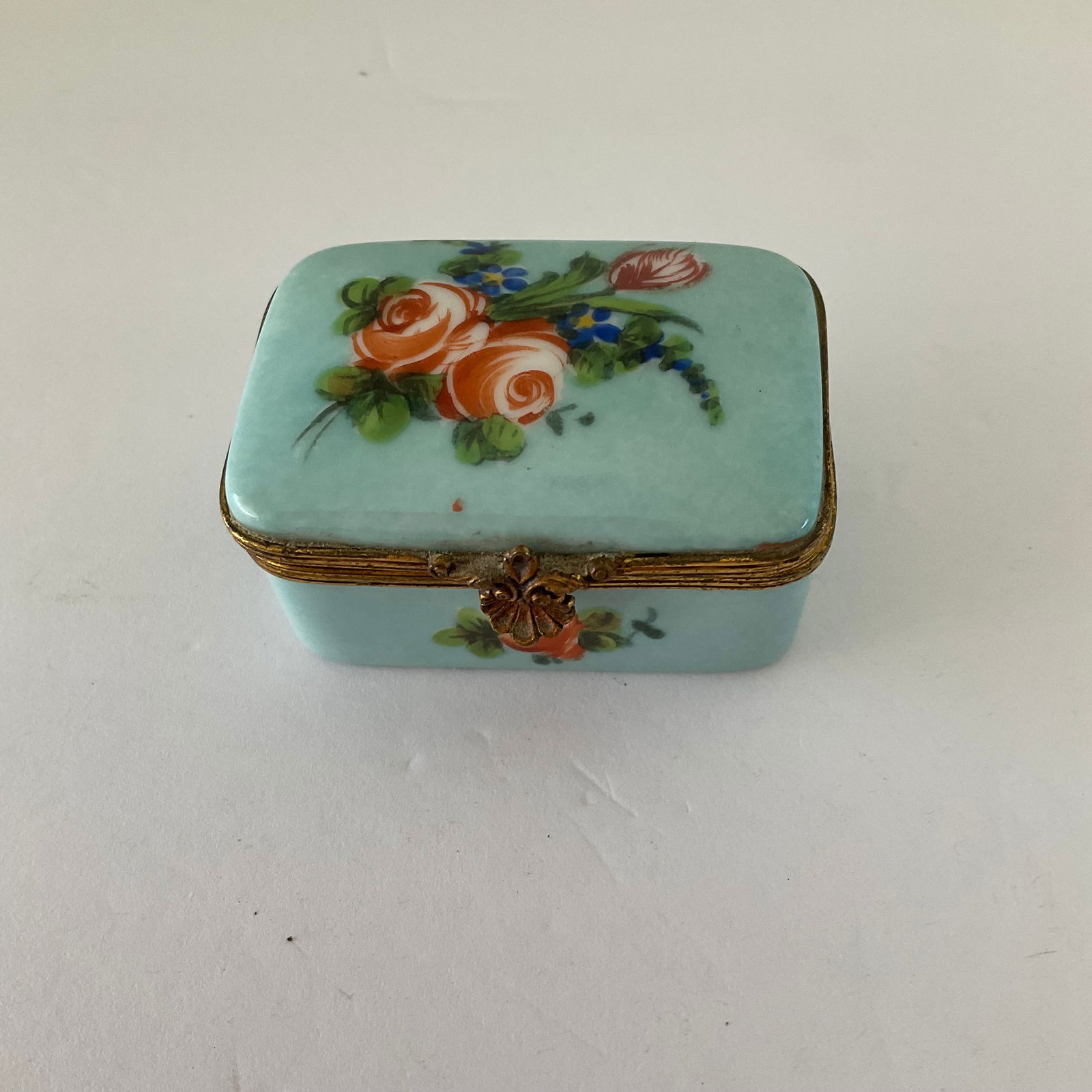 Late 19th Early 20th Century Limoges Porcelain Trinket Box (1 of 6)