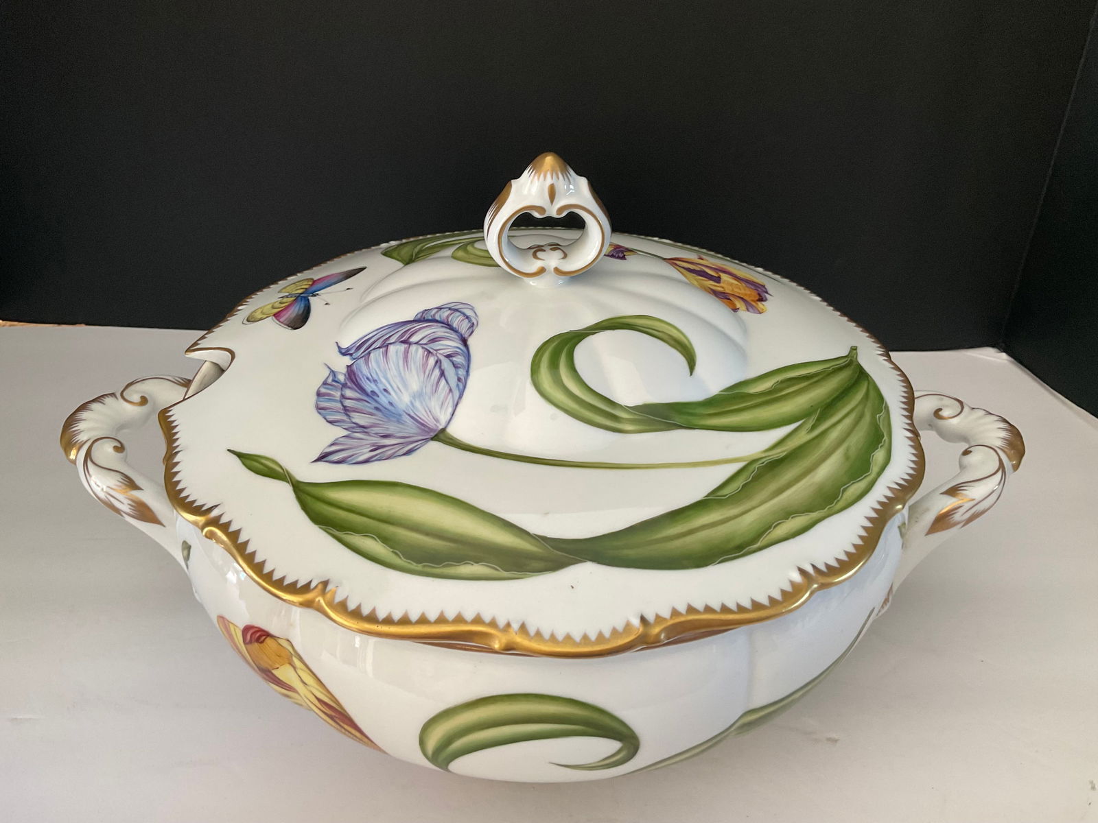 Anna Weatherly Hand Painted Signed Tureen (1 of 7)