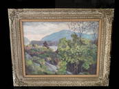 Emmett A. Pratt (1884 - 1978) Connecticut Artist Oil on Canvas Landscape