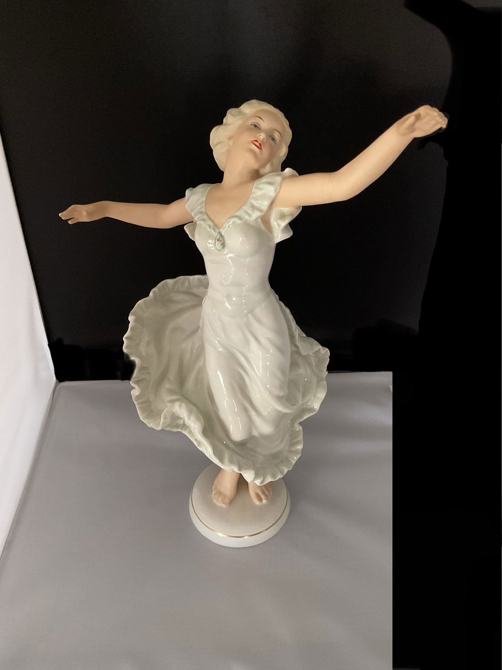Antique German Wallendorf Dancer Figurine (1 of 7)