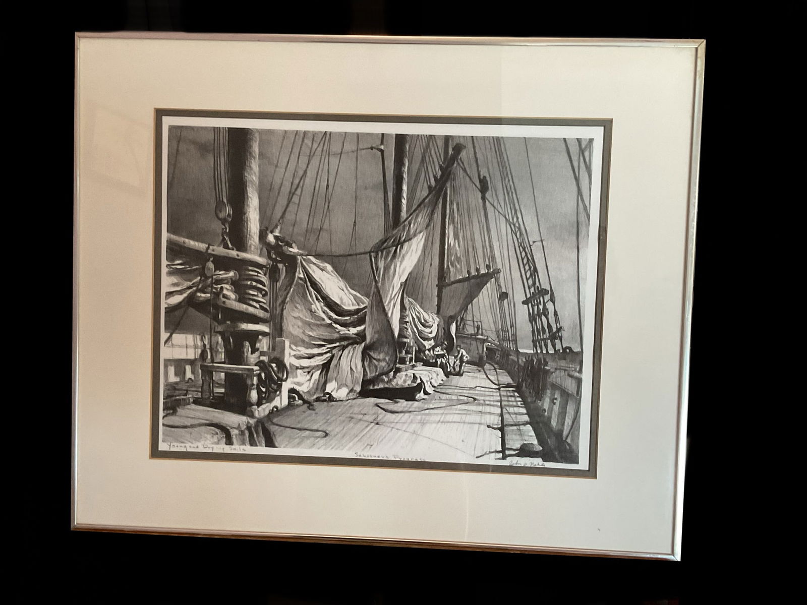 John A. Noble (1913 - 1983) Maritime Artist Signed Lithograph (1 of 7)