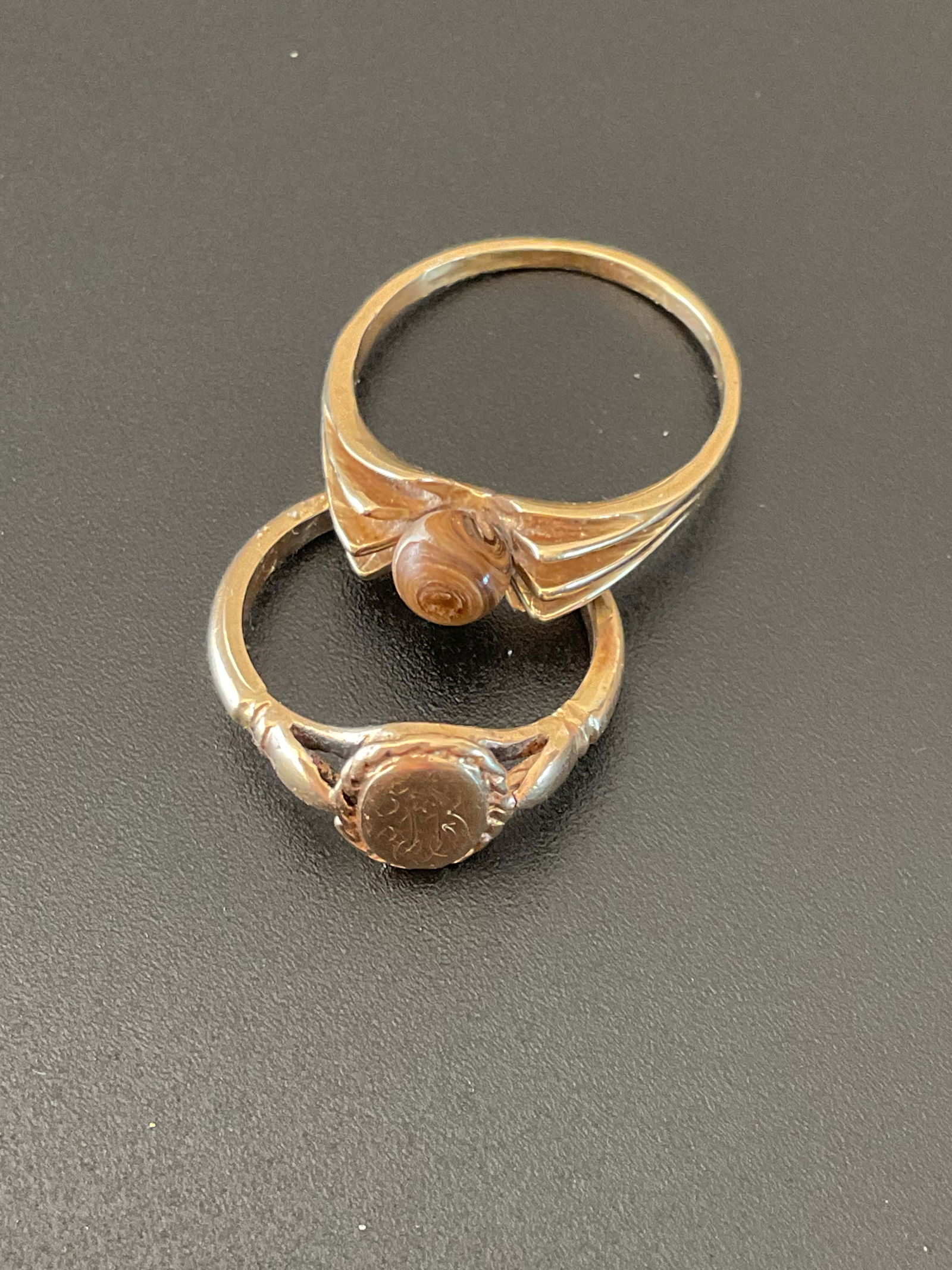 Two Vintage Tested 14K yellow Gold Rings (1 of 3)