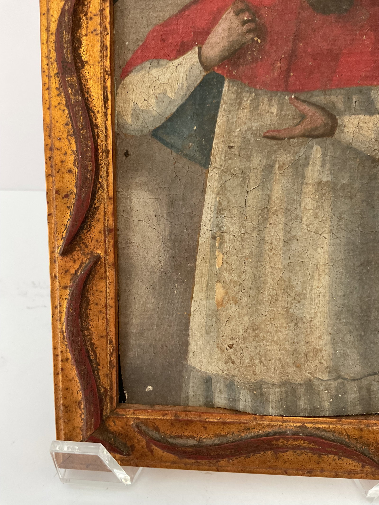 18th Century Oil on Canvas Spanish Colonial Saint Raymond Nonatus - 3