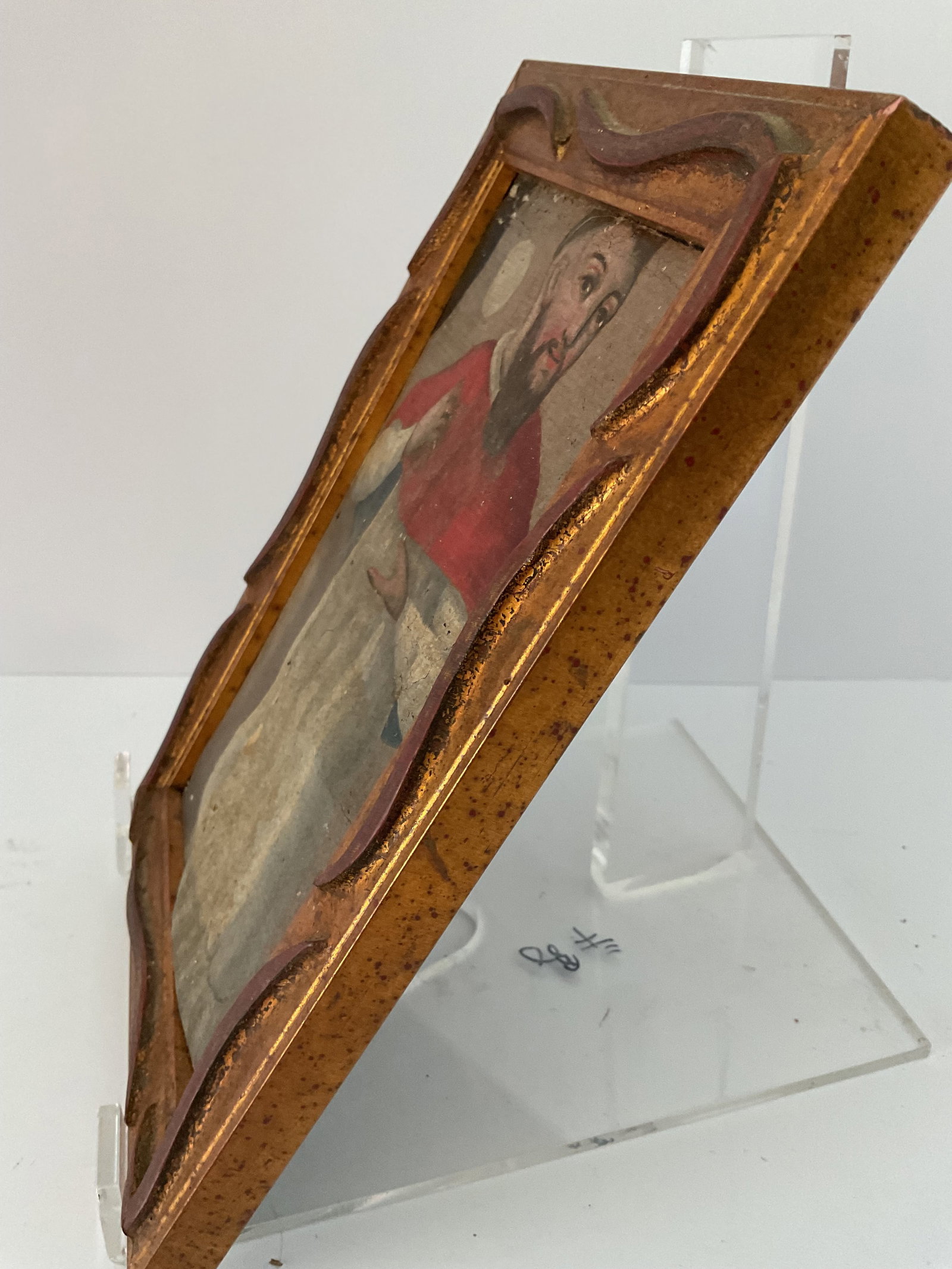 18th Century Oil on Canvas Spanish Colonial Saint Raymond Nonatus - 5