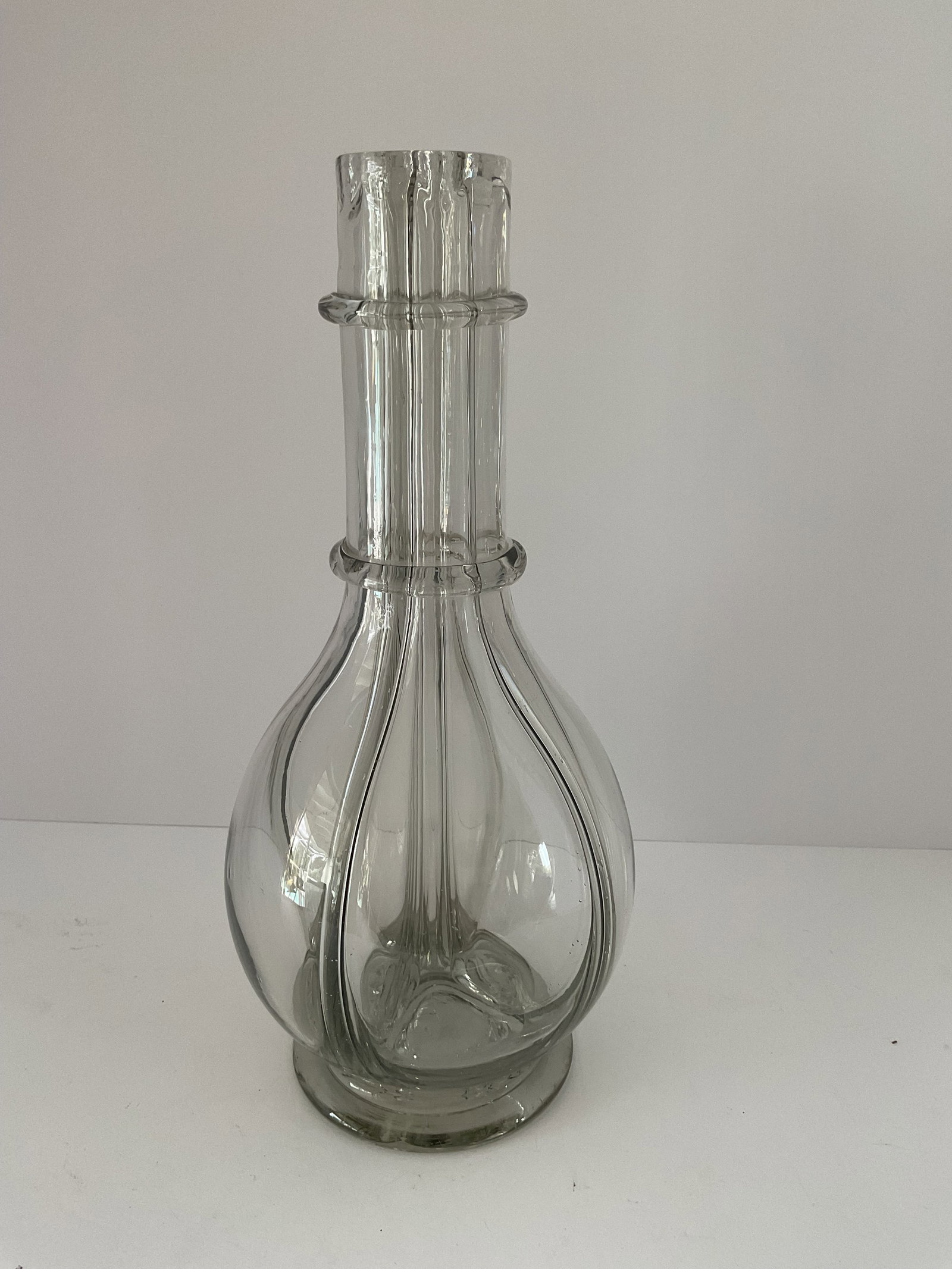 Four Chamber "Fair Main" Decanter Made in France: A French four chamber liquor from "Fair Main" . It measures approximately 12" in height.