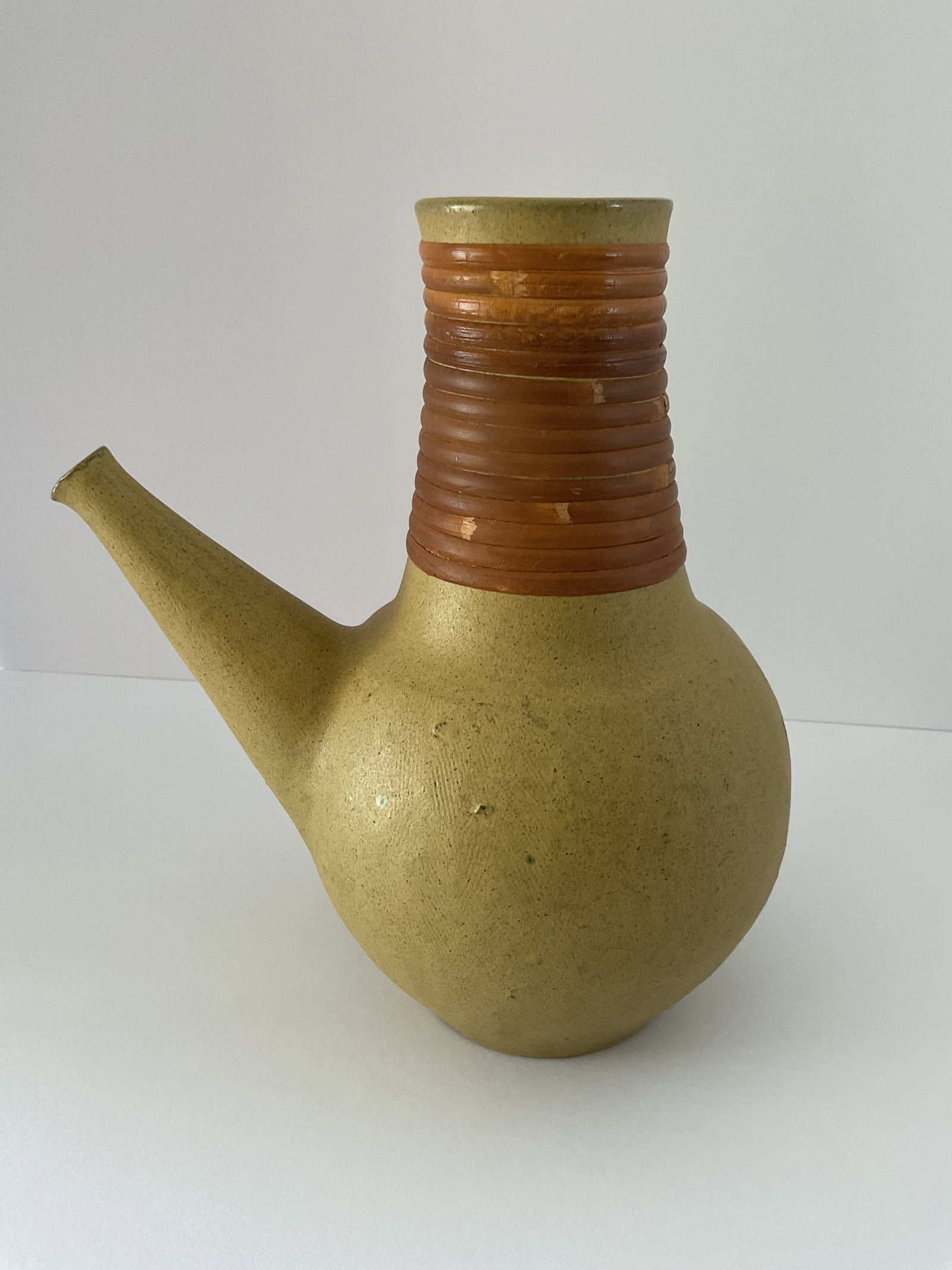 Rare Mid Century Norwegian Larholm Pottery Water Jug (1 of 6)