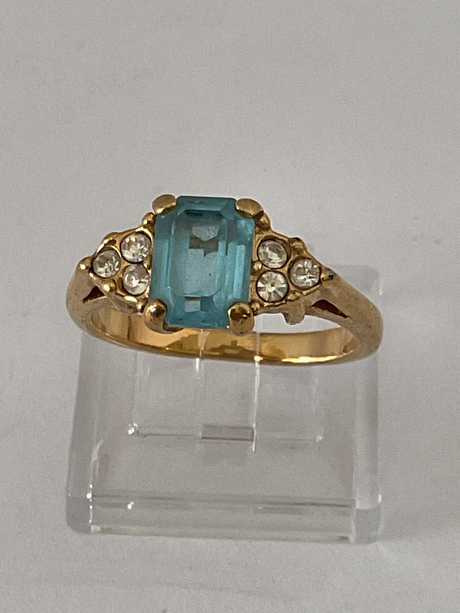 Yellow Gold Ring Size 7 with Stones (1 of 4)