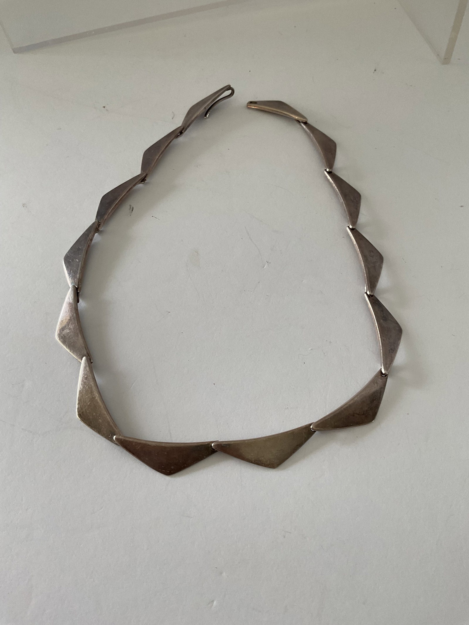 Han Hansen Sterling Modernist Necklace Signed and Stamped (1 of 4)