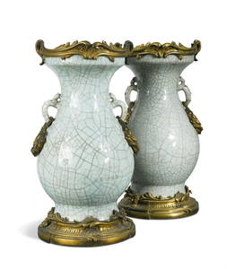A Pair Of Porcelain Vases