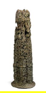 A Bronze Decorative Object: H: 61cm W: 19.5cm