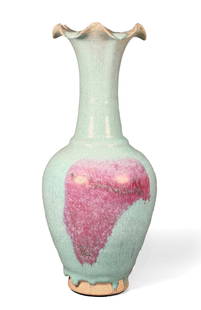 A Ceramic Vase: H: 33cm