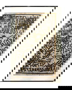 Keith Haring (1958-1990), Attributed To, Marker On Newspaper: L: 55.5 W: 34.5cmKeith Haring (1958-1990) was a trailblazing American artist celebrated for his iconic and accessible visual language: His distinctive style, characterized by bold lines and vibrant