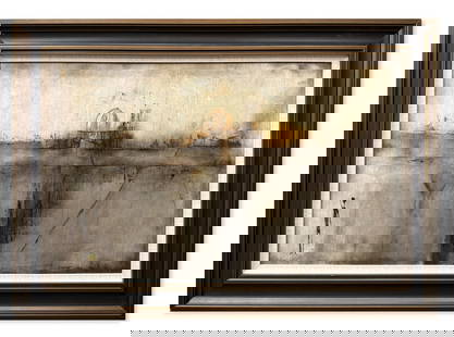 A Oil Painting: L: 76 W: 48.5 cm