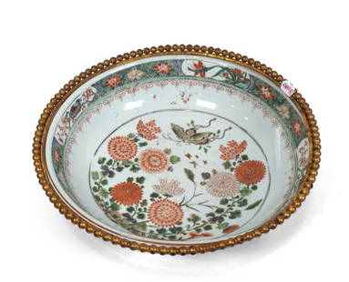 A Colored Porcelain Plate: D: 28.2 cm.