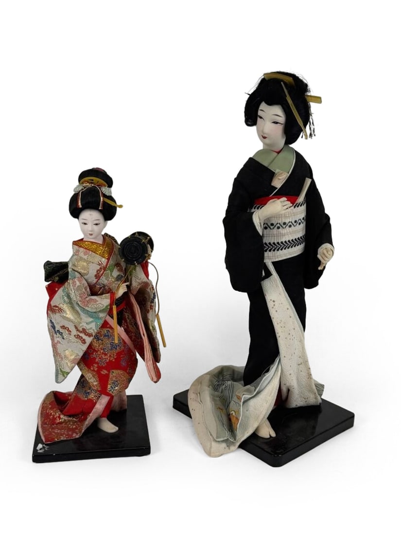 Two Japanese Courtesan Figurines (1 of 1)