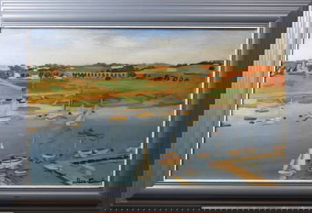 A Oil Painting: L: 38cm W: 62 cm.