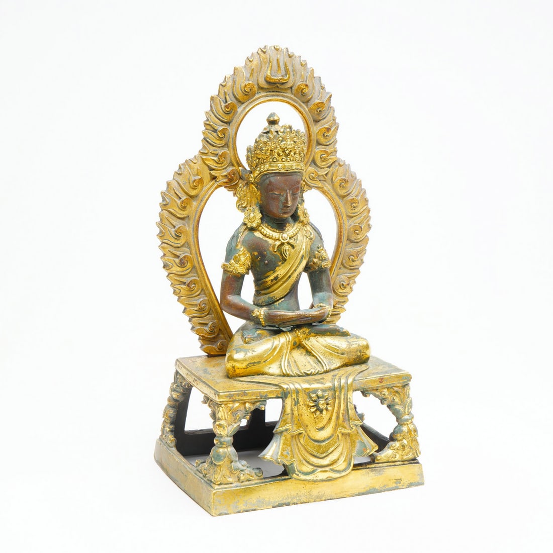 A Gilded Bronze Buddha Statue (1 of 1)