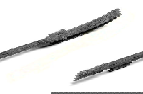 A Bronze Handle: L: 24.5cm