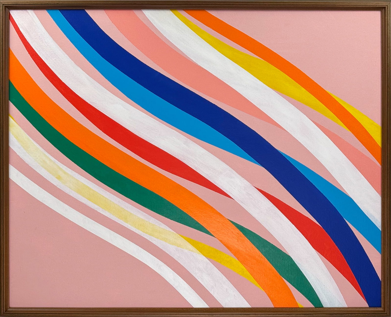 Piero Dorazio Attr. By the ear, oil on canvas: Piero Dorazio (1927-2005) By the ear signed 'Piero Dorazio' 'By the ear' (reverse top left) acrylic on canvas Dimensions: Image size73 × 91 cm Description: A vibrant abstract composition formed of sw
