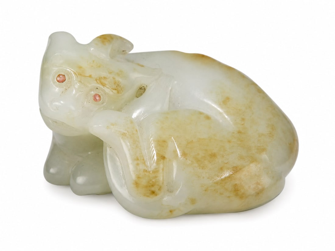 A Chinese pale green jade mythical beast (1 of 1)