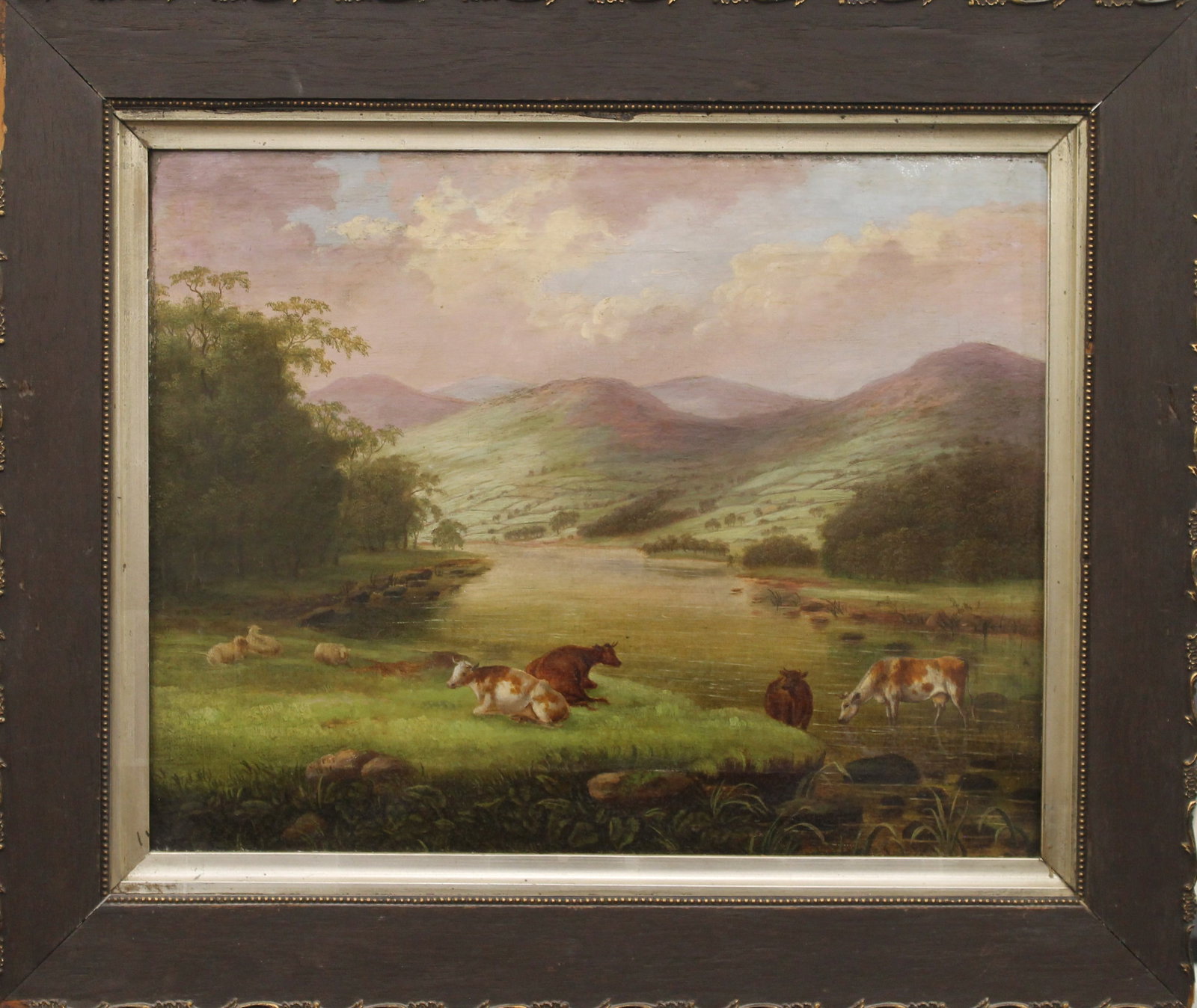 William Heap Attr. Lake District Views, oil on canvas: William Heap (1826-1912) Lake District Views signed and dated 1881 oil on canvas Dimensions: Image size 54 × 42.5 cm. Description: William Heap, Lake District Views, oil on canvas, signed and dated 1