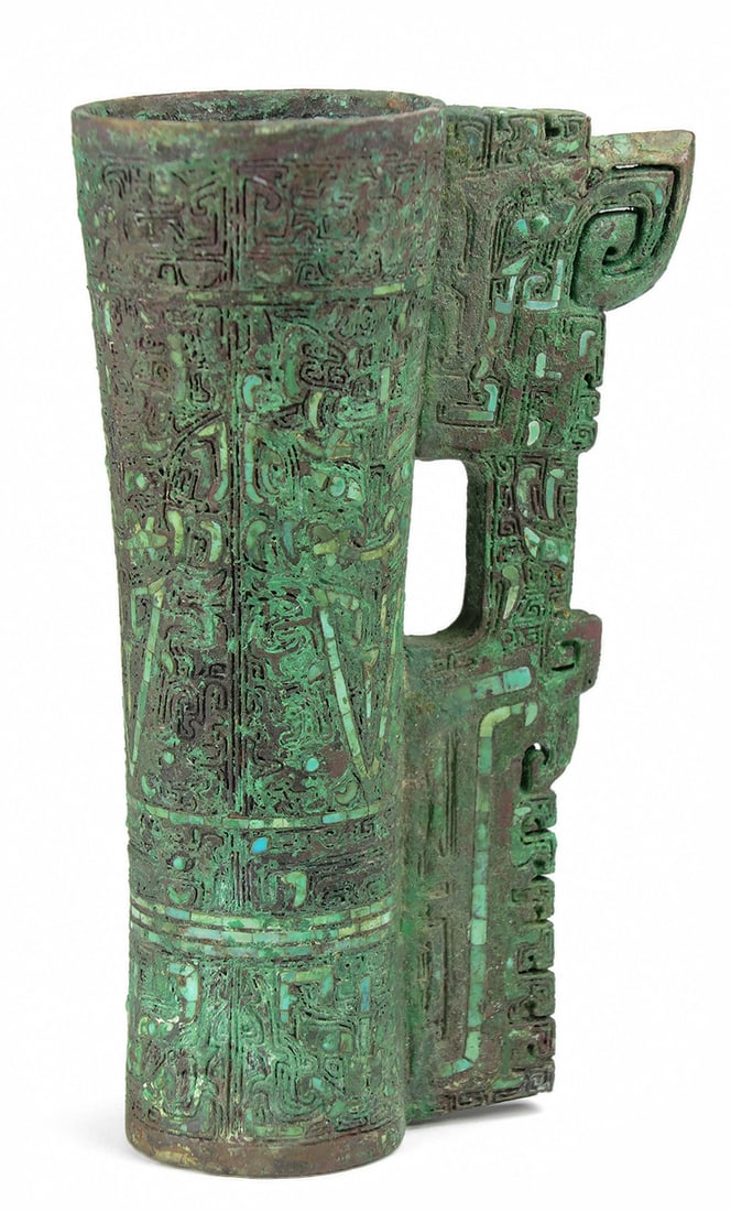 An bronze ritual vessel of slender cylindrical form (1 of 1)