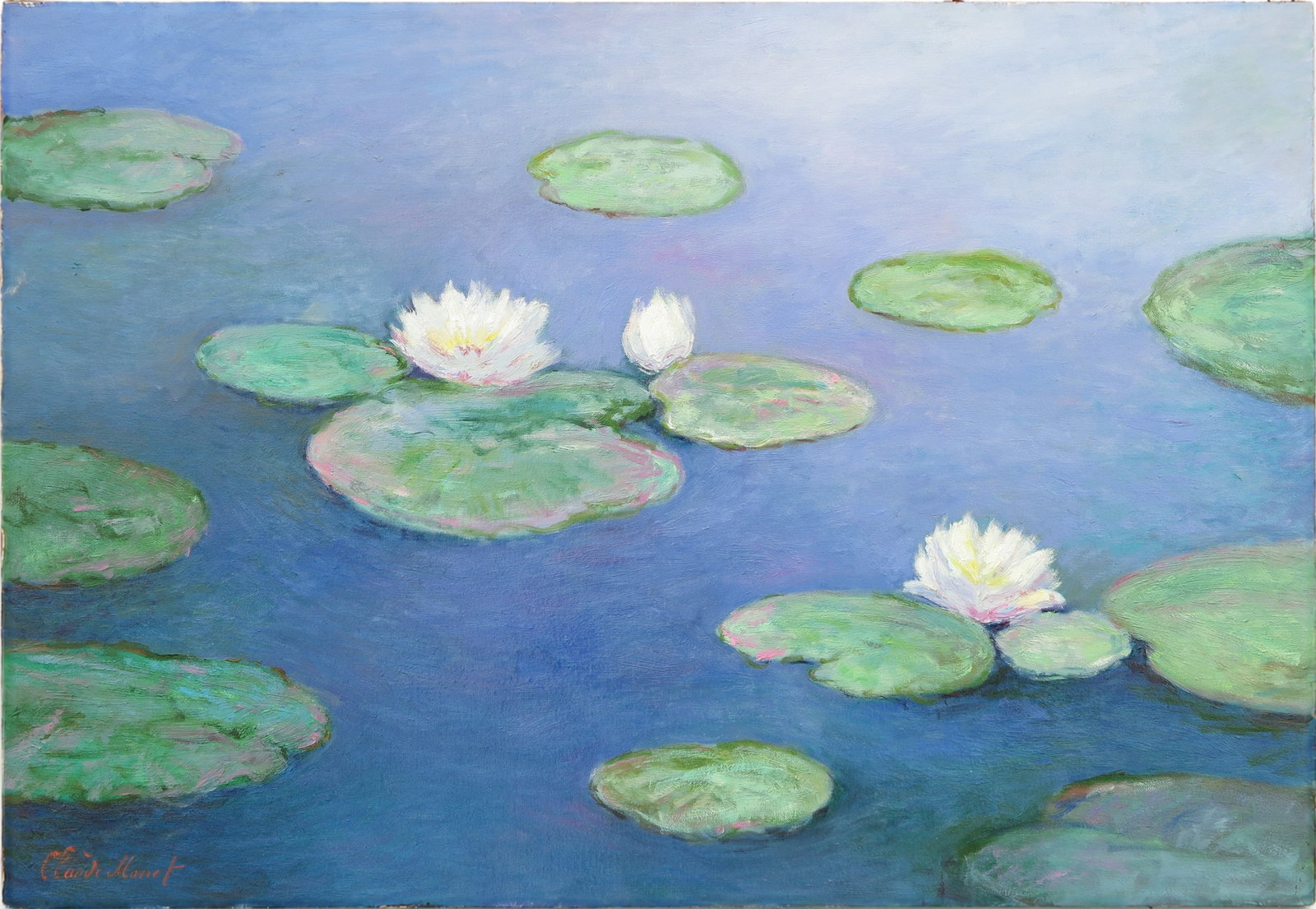 Claude Monet Attr. Nymphéas, oil on canvas (1 of 3)