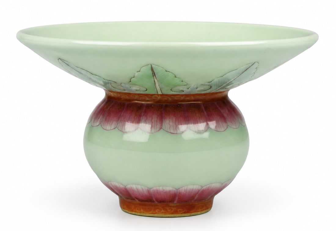 A celadon-glazed stem bowl (1 of 2)
