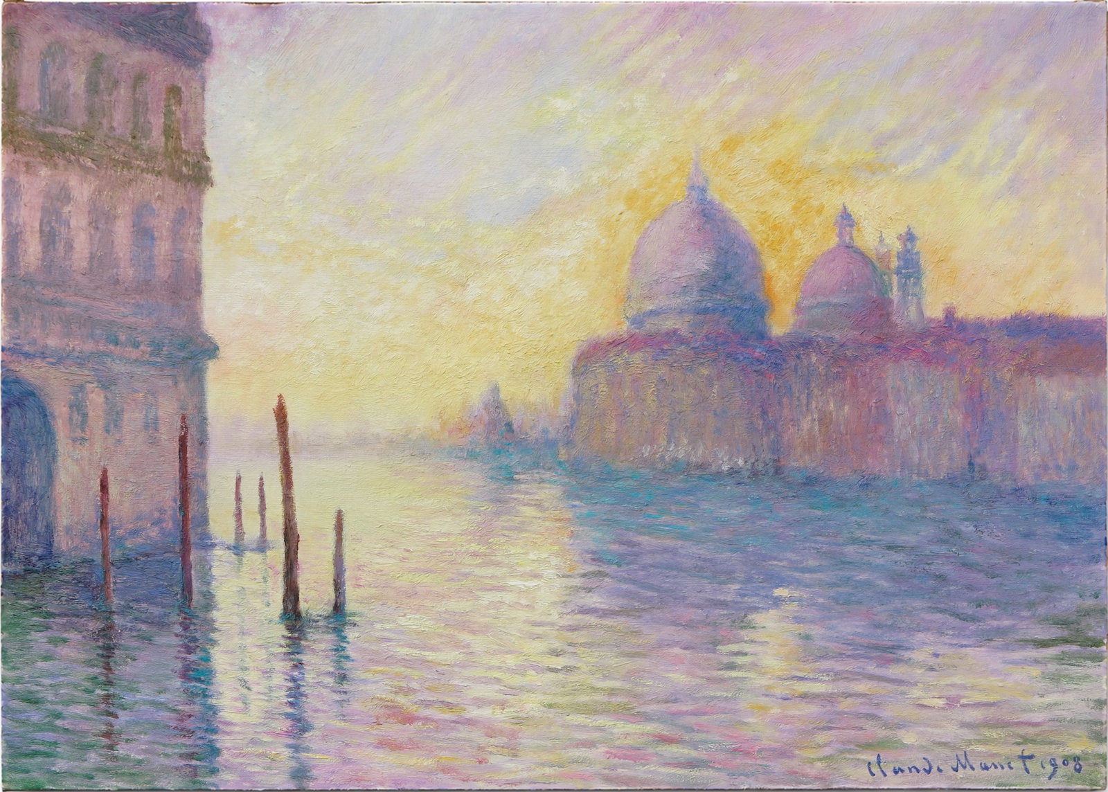 Claude Monet Attr. Le Grand Canal et la Salute, oil on canvas (1 of 3)