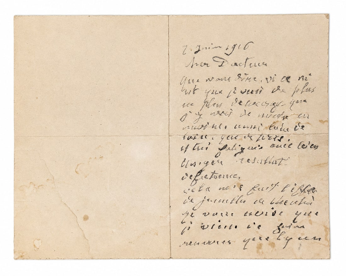 Claude Monet, Autograph letter (1 of 1)