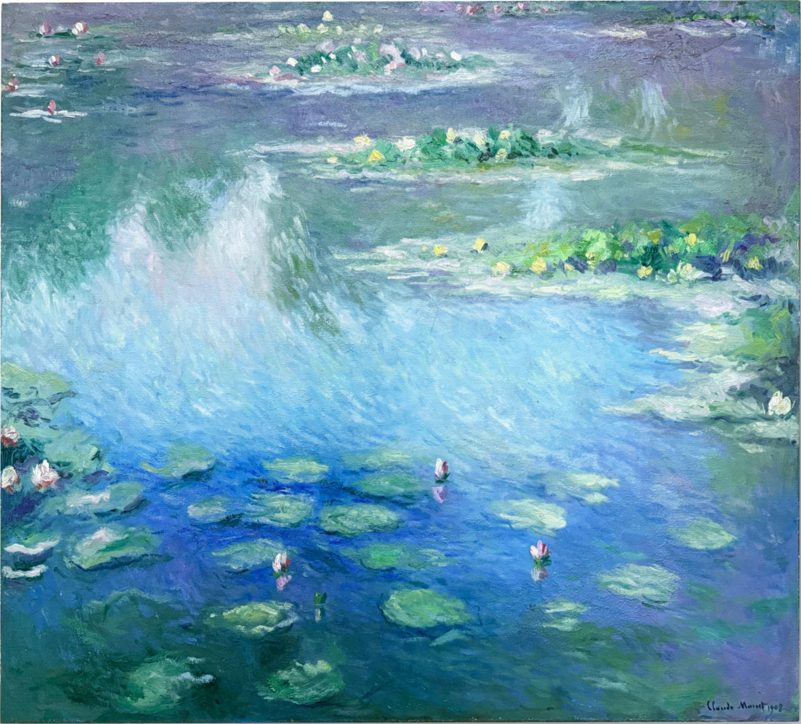 Claude Monet Attr. Nymphéas, oil on canvas (1 of 3)
