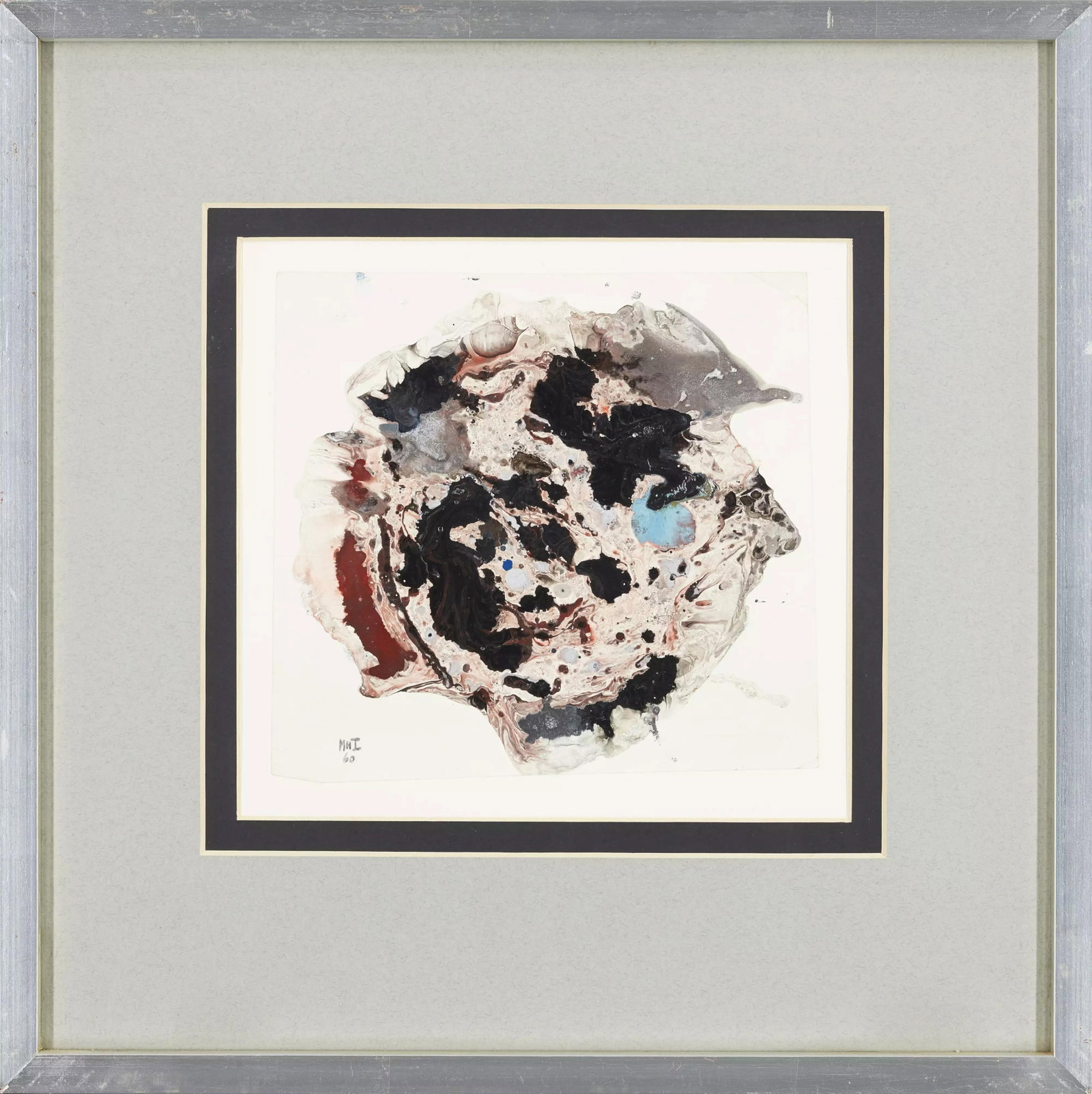 Michael Illingworth Attr. Abstract Composition, mixed media on paper (1 of 2)