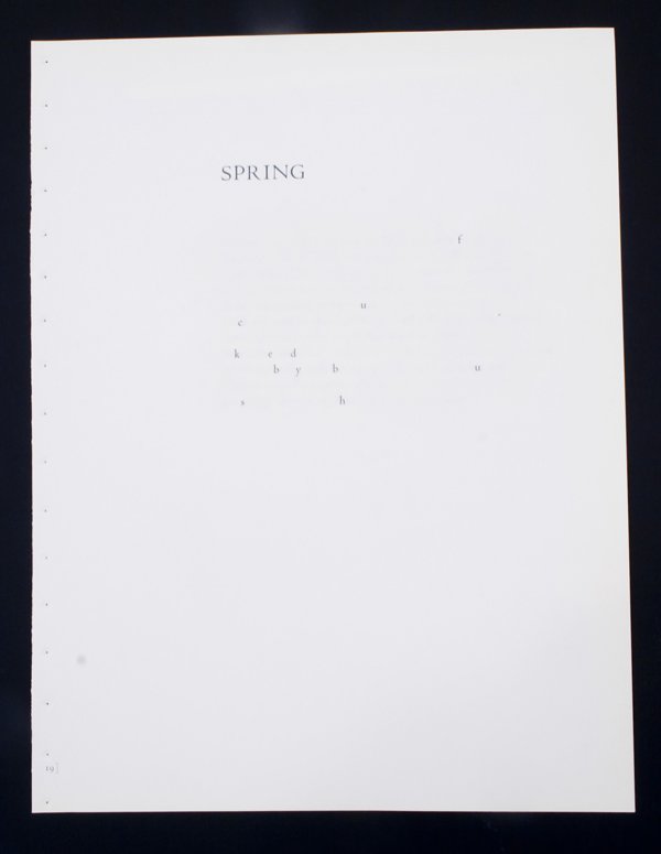 Jonathan Callan, Paper: "Fucked by Bush", 2006, 13 1/2" x 10 1/4", Paper, text sanded away leaving F U C K E D B Y B U S H.