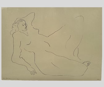 R. C. Gorman (American, 1932 - 2005), Reclining Nude, 1980, Lithograph On Paper