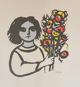 Frank Kleinholz (American, 1901-1987), Bouquet, 1961, Lithograph