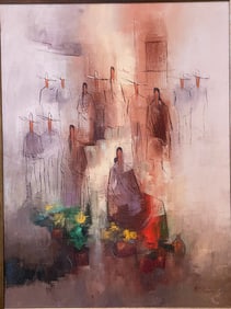 Juan Noguez (Mexican, 20th Century), Untitled, Oil On Canvas