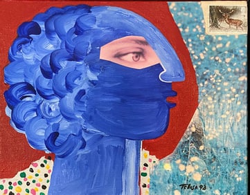 Jesus Tellosa (Mexican, 1936-2012) Profile Of A Woman, 1993