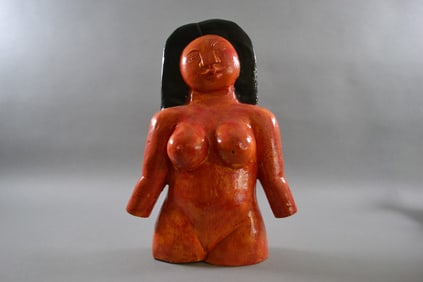 Jesus Tellosa (1936-2012, Mexico), Female Torso, 2022, Enamel Painted Bronze
