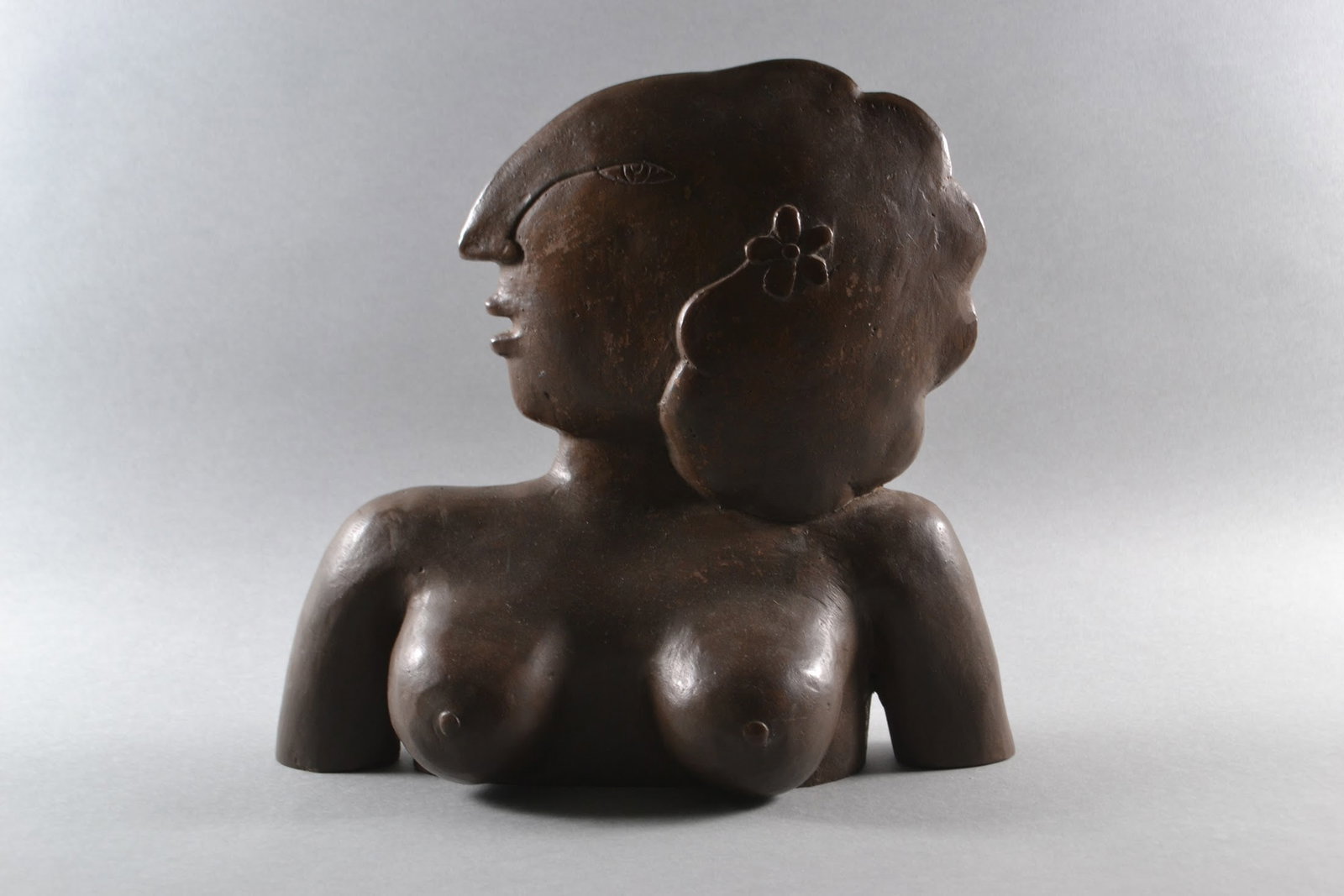 Jesus Tellosa (1936-2012, Mexico), Female, 2000, Bronze, Edition 8/10: Signed dated and numbered (on verso): Tellosa 2000 8/10, H: 11", w: 12 1/4", Purchased from Bezan Galleries Puerto Vallarta Mexico