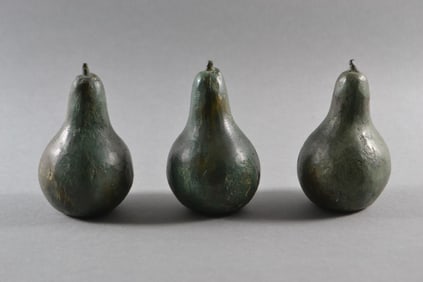 Jesus Tellosa (Mexican, 1936-2012), Trio Of Pears, Bronze
